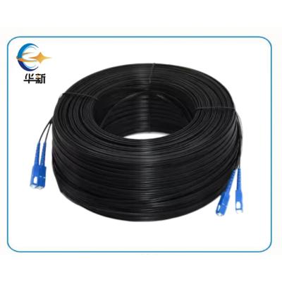 G657A2 Pre-Connectorized FTTH Drop Cable – SC/UPC LSZH Sheath Dual Steel Wire Low Loss