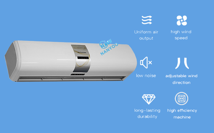 Fashion Design Centrifugal Commercial ABS Plastic Door Air Barrier For Shops