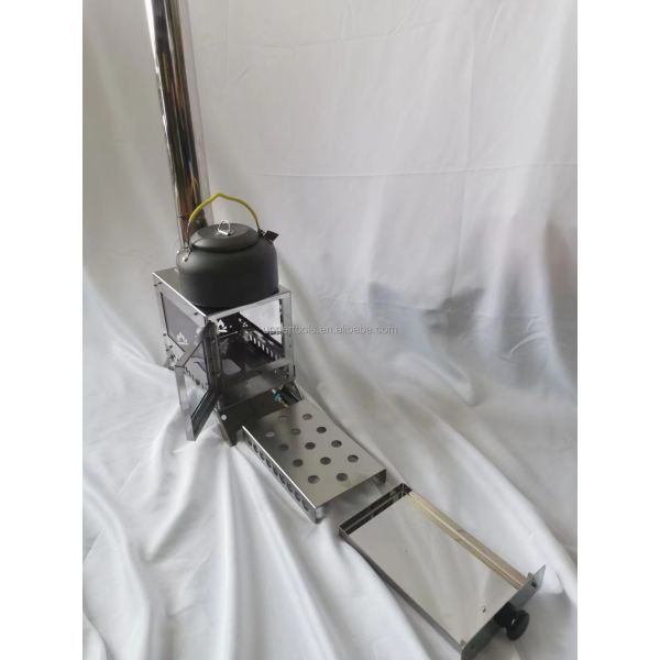 Estufas de leña de escritorio compactas y duraderas para acampar 23*15*17cm