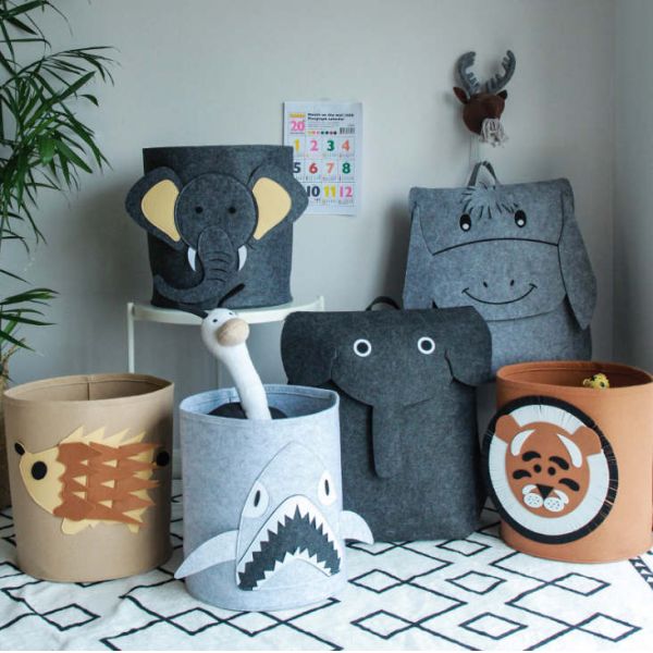 Clothes Laundry Books 3mm Felt Storage Baskets