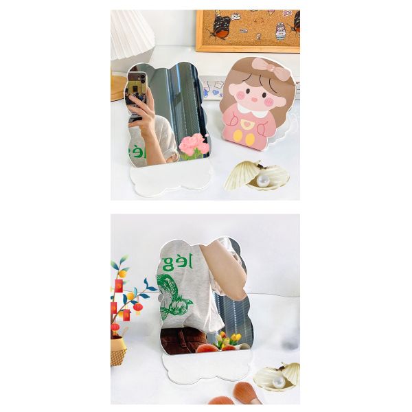 Дополнительный логотип складной макияж складной макияж милый путешественник косметический суеверие зеркало для и логотип