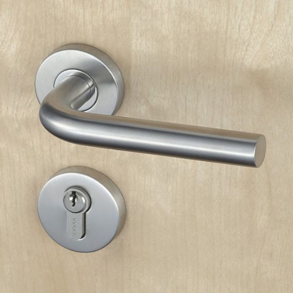 Silver SUS304 Stainless Steel Escutcheon Lock Fire Proof For Residential