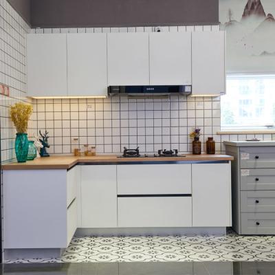 Melamina do design de interiores da mobília do armário que termina armários de cozinha modulares
