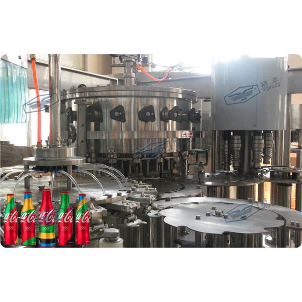 Carbonated processing Soft Drink Filling Line with auto connection 8000BPH