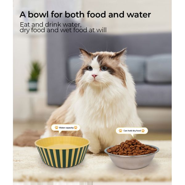 Wholesale Stainless Steel Pet Bowls anti-slip cat feeding bowls Dog Bowls