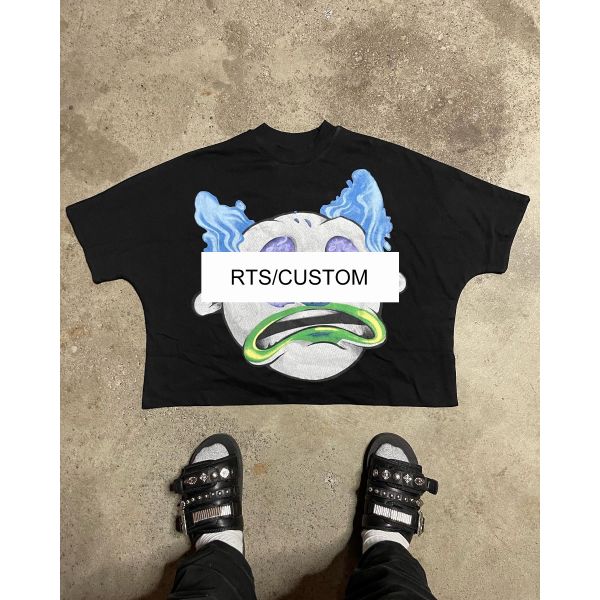 Men's and Women's Oversized T-shirts with Custom RTS Graphic Print in 100% Cotton
