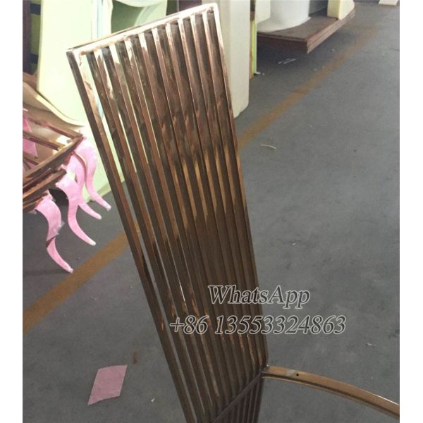 Brushed Stainless Steel Dining Chair for Wedding Party (YS-19)
