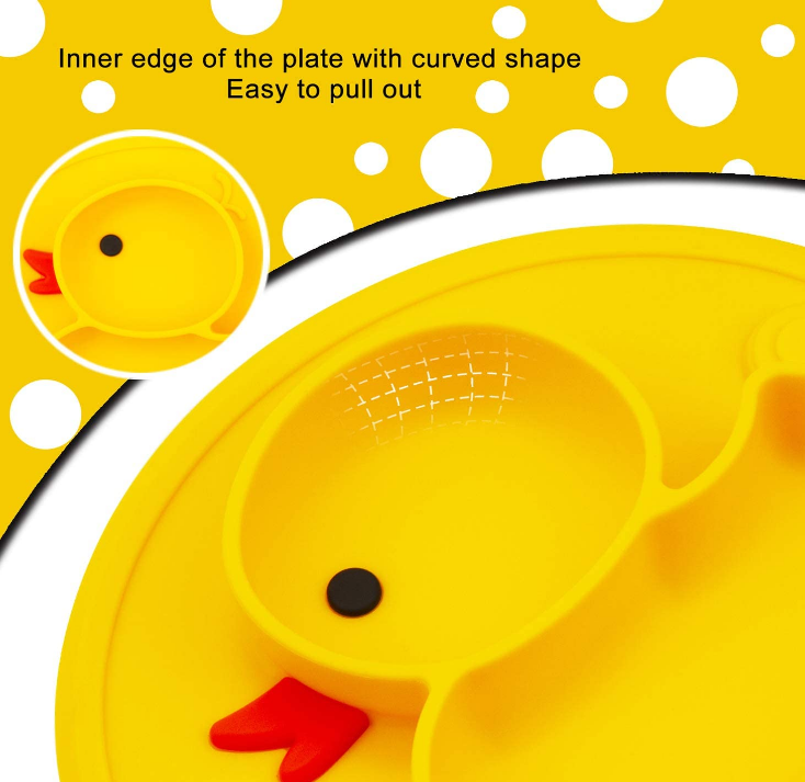 Не сместите желтая утка силикон разделил плиты малыша плиты