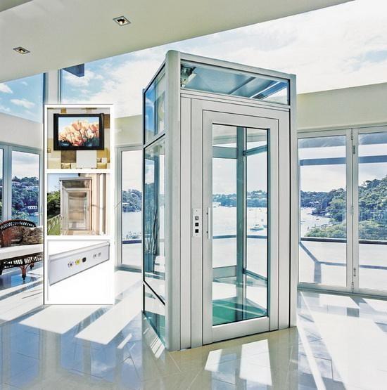Fuji Glass Residential Elevators Customizable Personal Home Lifts 0.4m/s
