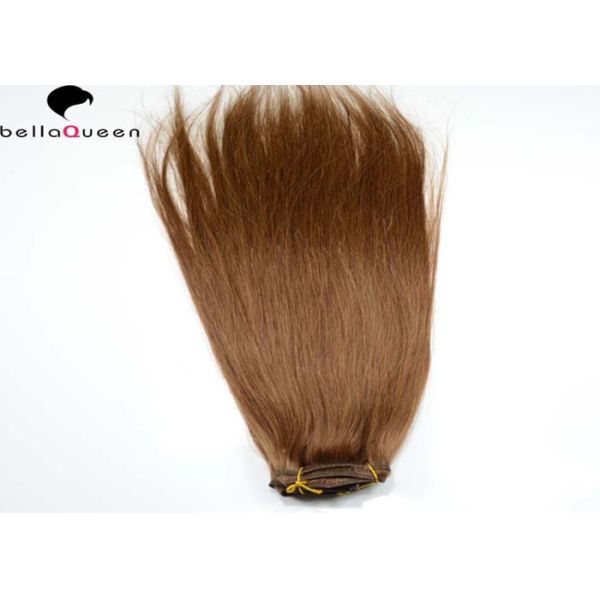 Зажим в прямом Unprocessed выдвижении человеческих волос для чернокожих женщин