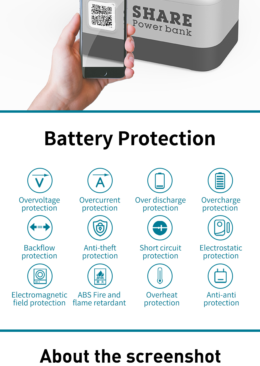 60000mah Li Po делило предохранение от короткого замыкания портов станции стыковки 6 Powerbank