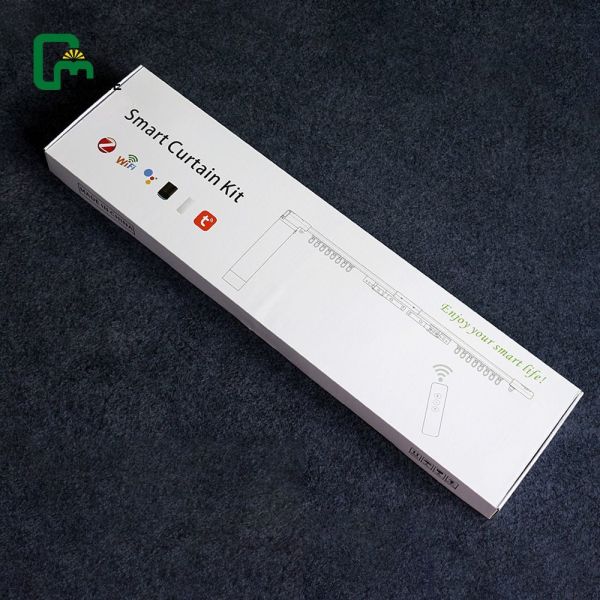 Smart Curtain Kit featuring Compact Recessed Track and Hot-Swap WiFi/Zigbee Module