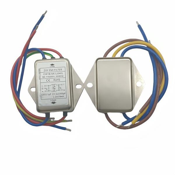 Filtro EMI 115V/250V Fase única de baixa passagem Anti-interferência Filtro de potência EMI CW1B-6A-L(040) CW1B-1A/10A-L(040)