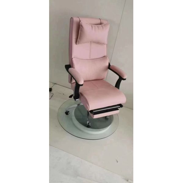 Office Gaming PU Leather Chair Recliner With Footrest High Back