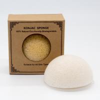 l'éponge konjac de massage facial pourpre vert noir blanc de 7*3.5cm enlève le maquillage