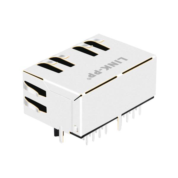 5406566-2 10/100 Base-T 1x2 Port Without Magnetics RJ45 Ethernet Connector Modules LPJEF102CNL