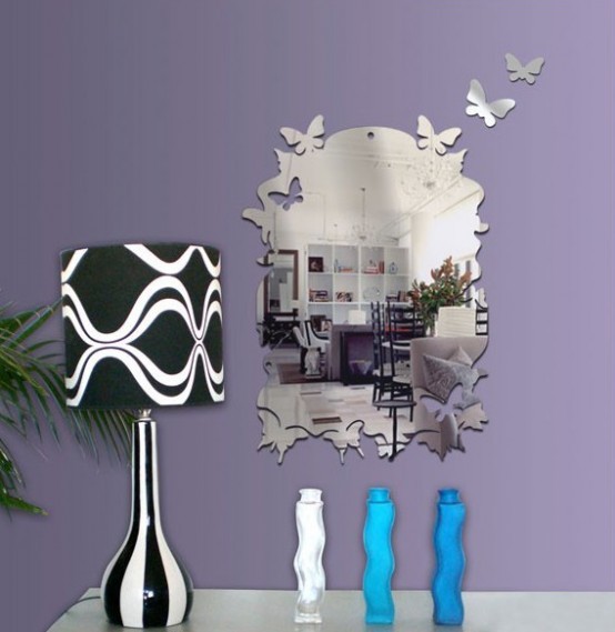 CM-057 Acrylic Removable Wall Mirror Sticker Stick to the Glass / Metal