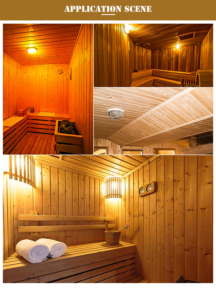 Modern High Temperature Resistant Sauna Light Explosion Proof Lamp For Steam Bath Bathroom Sauna Ceiling Lamp