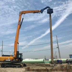 Flexible Control Hydraulic Pile Driver High Efficiency Quick Running Speed