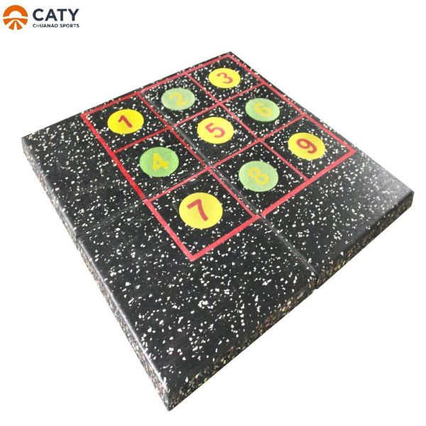 Versatile Functional Gym Flooring System, Integrated with Shock-Absorbing, Weightlifting and Cardio Zones