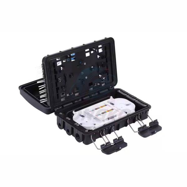 1x8 Aerial 24 Core Fiber Optic Splice Closure Connection Box For Steel Tube Splitter