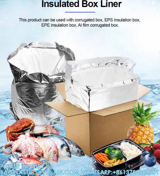 9 X 12 Inch Disposable Metallic Aluminium Foil Hot Cold Thermal Insulated Bubble Cooler Mailers Envelope