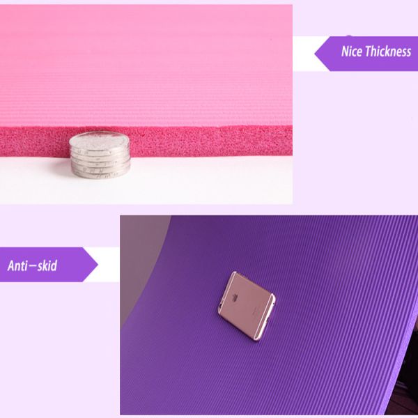Циновка йоги 20 Mm циновки тренировки выскальзывания Eco толстая не не токсическая толстая