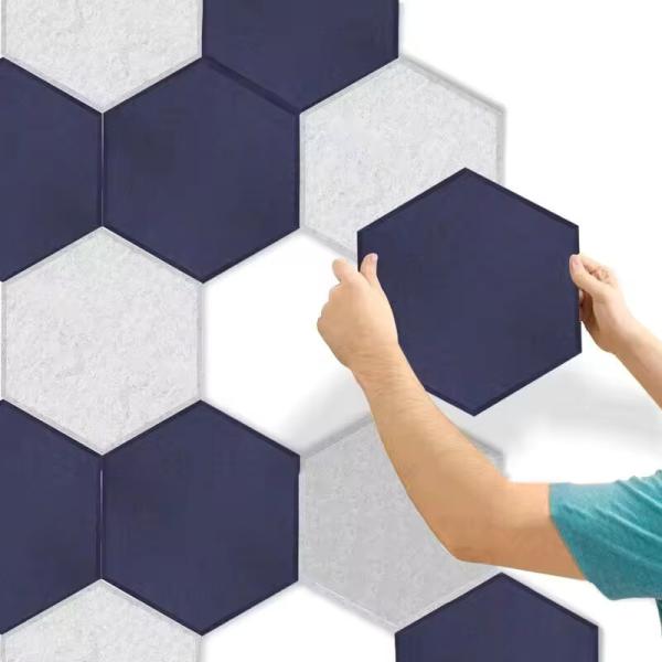 Indoor Decorative Soundproof Wall Panel Pet Felt 100% Polyester Fiber Acoustic Panel For Meerting Room