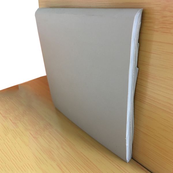 Wall Protection Vinyl Baseboard with Self Adhesive Cove Former and Flexible Design