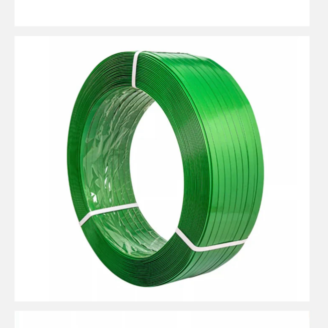 Green PET plastic strapping 16mm  PET packaging strap high-speed PET strapping band