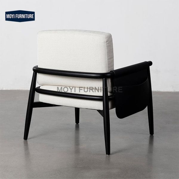 Solid Wood Frame Italian Style Armchair Teddy Velvet Fabric Lounge Chair for Hotel Living Room Dining Coffee Leisure Reading