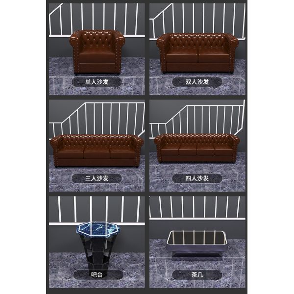 Luxury Bar Sofa Set Club Furniture Booth Sofa KTV Lobby Sofa Furniture Wholesale