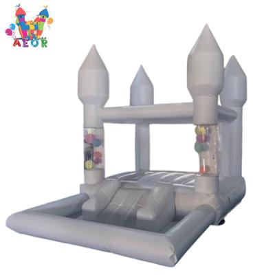 White Bounce House Bounce House Commercial Jumping Castle Castelo de salto