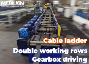 Flexible Ladder Type Cable Tray Manufacturing Machine With Gearbox Drive System