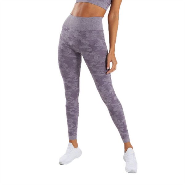 High Waisted Seamless Leggings , Push Up Gym Leggings For Women Sport Fitness