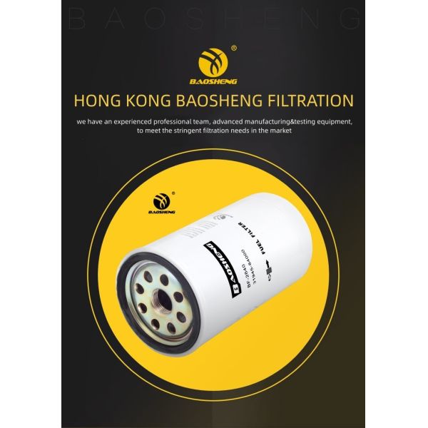 93mm OD 31945-84000 Excavator Fuel Filter For Hyundai Mitsubishi