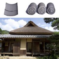 Construcción de techo de tejas tradicionales japonesas azulejos reales antiguos resistentes al fuego