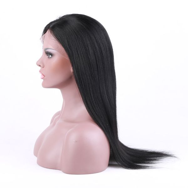 Natural And Beautiful Style Tangle Free Silky Straight Full Cuticle Lace Front Wig 20inch