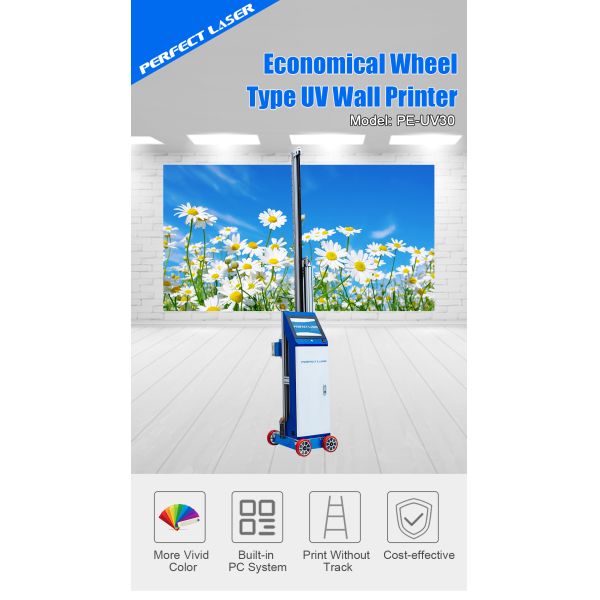 Dual Core CPU Automatic Color Matching Direct To Wall Printer Applied To Wood Metal Tiles