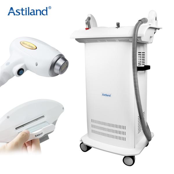 2 em 1 equipamento do salão de beleza do rejuvenescimento da pele da remoção do cabelo do laser do diodo do IPL