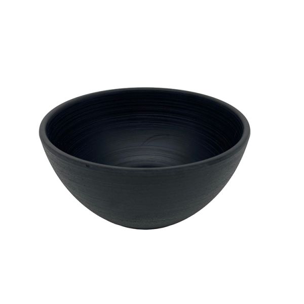 Restaurant Melamine Rice Bowl Round Matte Black Bowl Dinnerware
