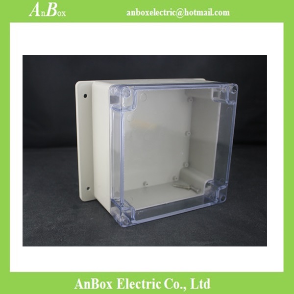 160*160*90mm wall mount OEM & ODM electrical outdoor plastic enclosure with clear lid