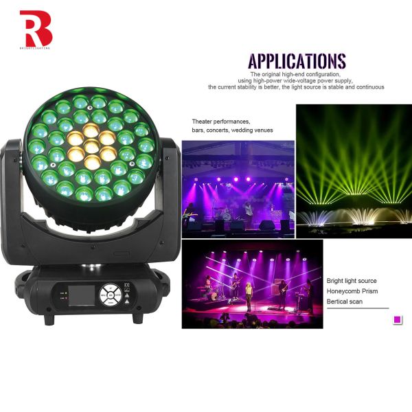 Wash Zoom Moving Head Wash Light LED RGBW 4in1 For Wedding Events