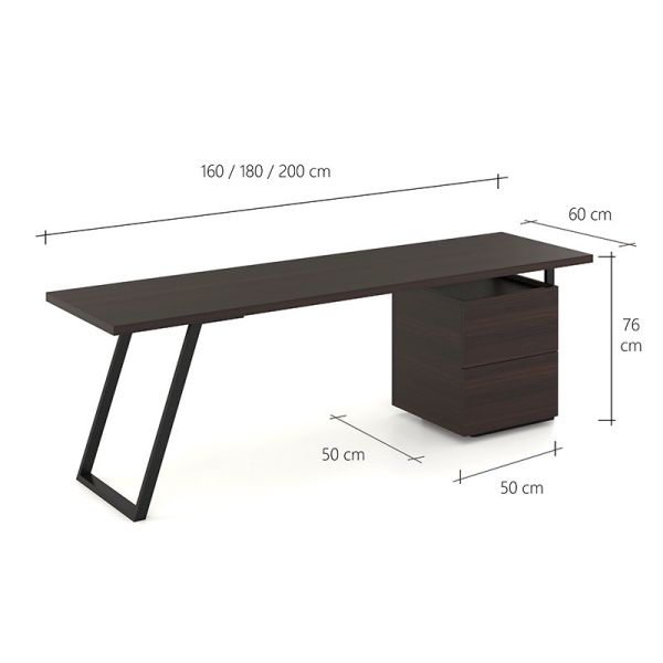 Large 2m Boss Manager Desk With High Back Swivel Chair Set