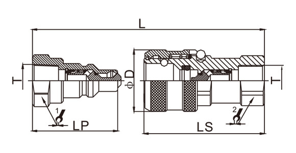 High Pressure NPT Industrial Quick Coupler
