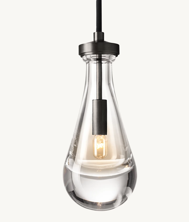 Brass Raindrop pendant light for kitchen bedroom side pendant lamp