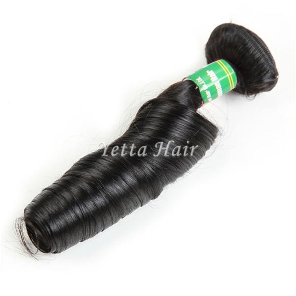 Aunty peruano grosso liso Funmi Espiral Ondulação das extensões do cabelo de Remy
