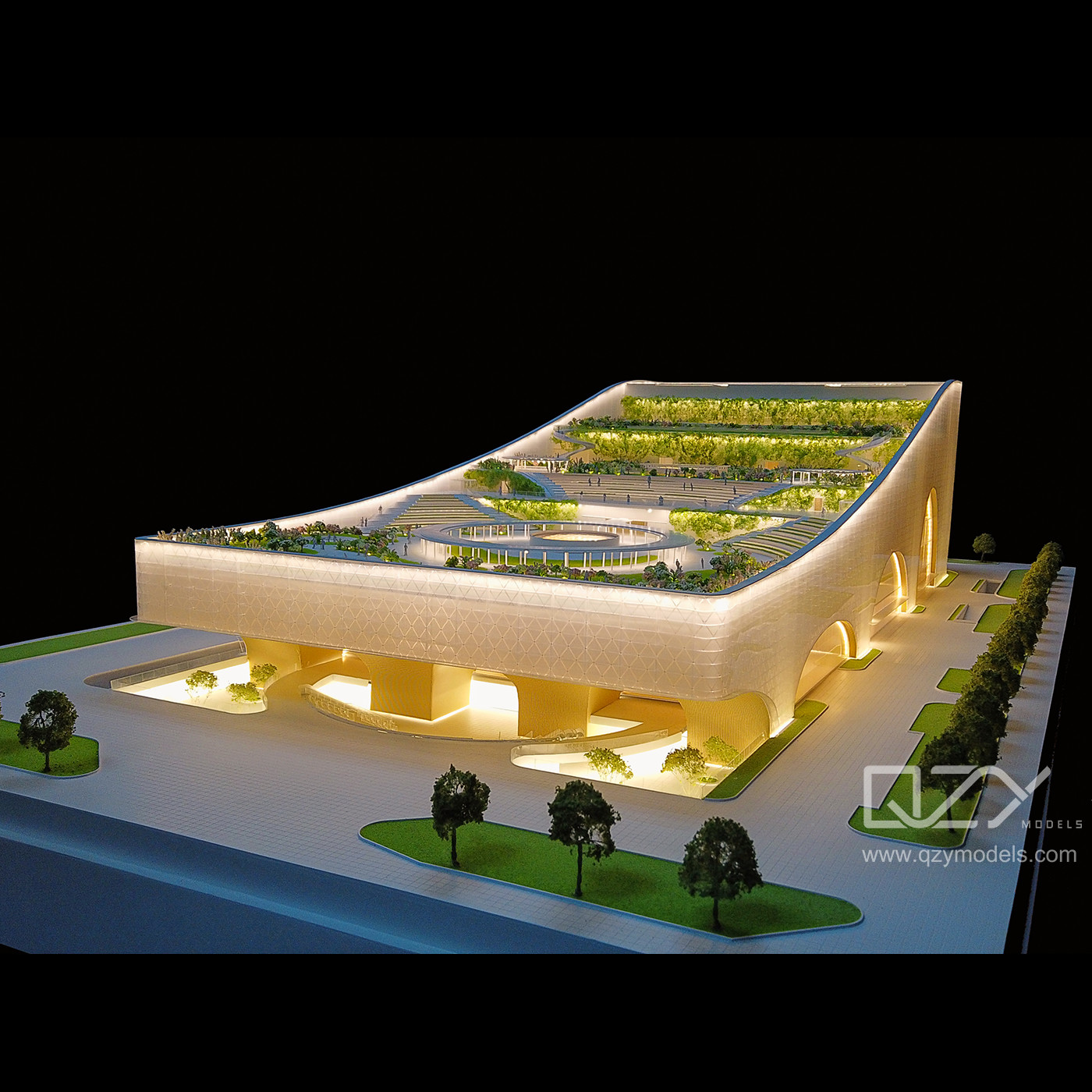 SZAD 1/200 Модель Центра искусств Чжухая
