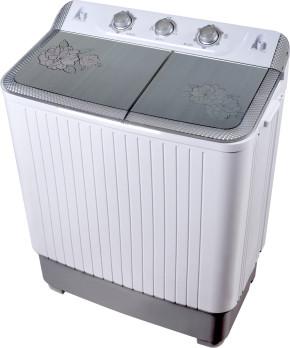 Colorful Twin Tub Semi Automatic Washing Machine 7kg  With Plastic Body Tempered Glass