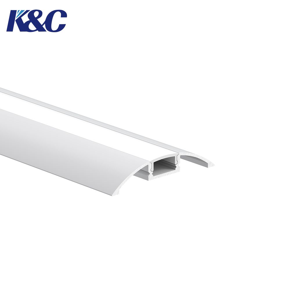 Profilé en aluminium pour bande LED K18 avec dimensions L56,8*H11,2mm et alliage d'aluminium 6063-T5 pour éclairage en saillie